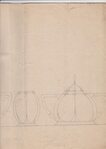 Tekening theestel.
<br/>
Archief Haarlemse Zilversmederij, 2014-10-20